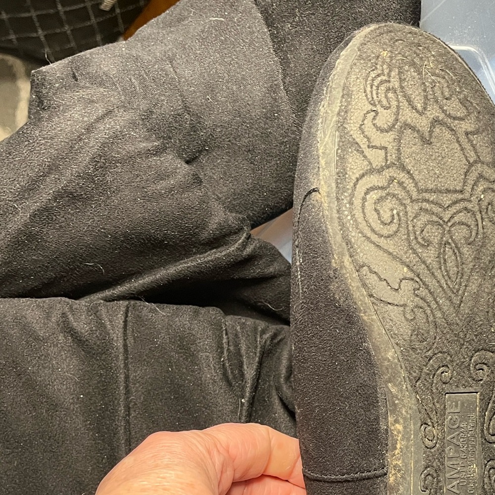 Rampage Black Lace Up Boots